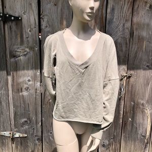 Nike Cropped Oversized Sweatshirt Top Size Medium